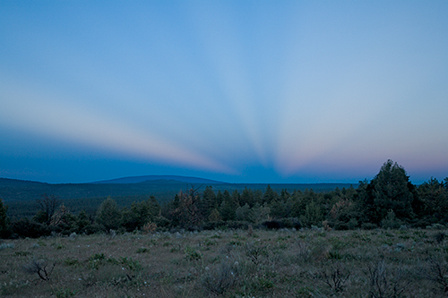 sunset shadows